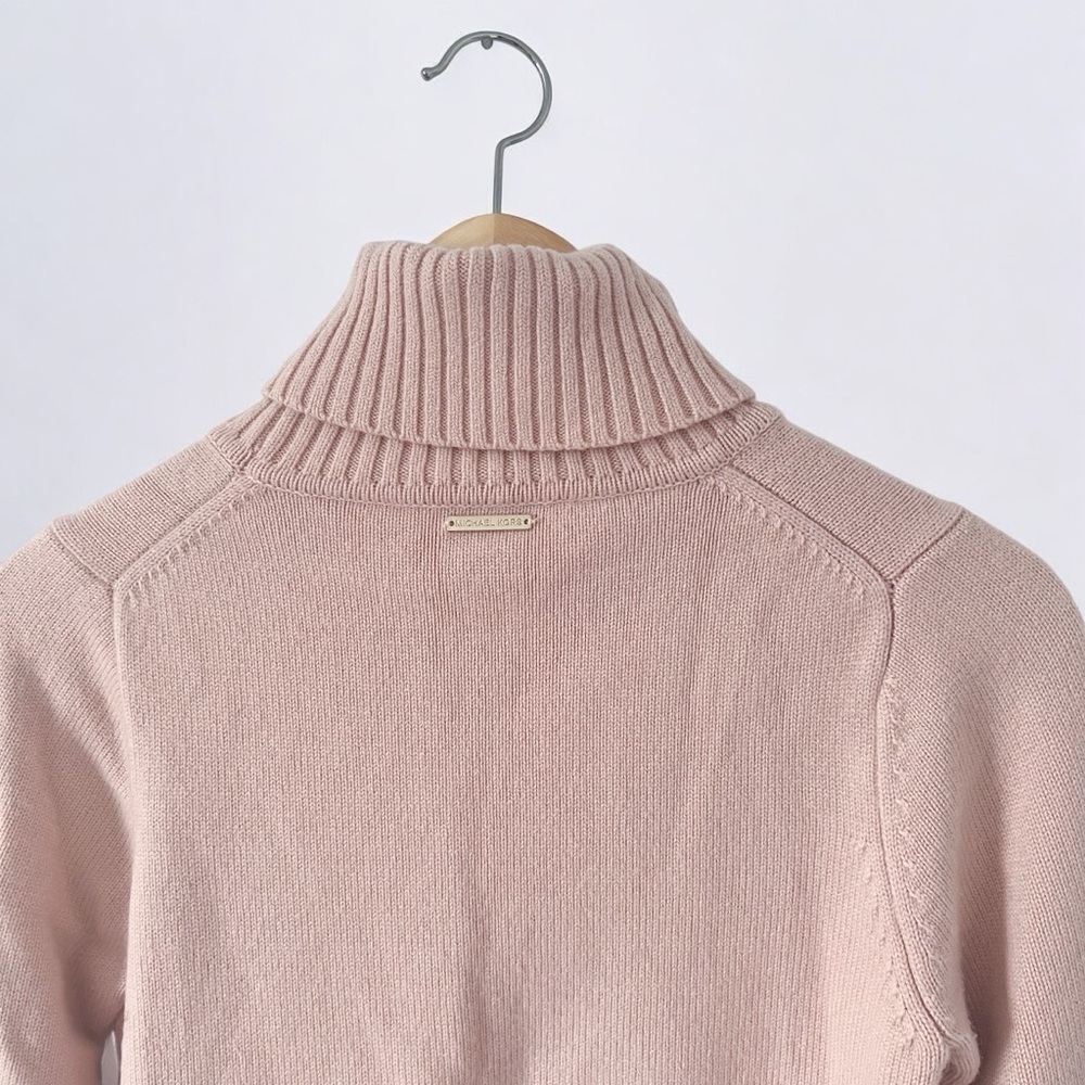 Michael Kors Pink Cowl Turtleneck Sweater - Picture 8 of 14